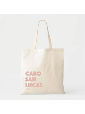 Ninastore Sahil Düğün Çantası, Pamuklu Kanvas, Özel Yazı (9X11 Veya 16X15 Inç)