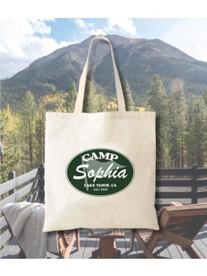 Ninastore Kişiselleştirilmiş Dağ Bekarlığa Veda Tote Çantası: Kamp Partisi Hediyesi