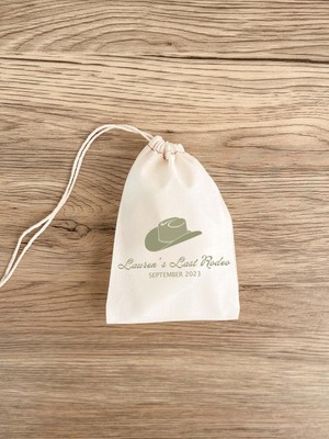 Ninastore Bekarlığa Veda Hediye Çantaları: Kovboy Kız Hangover Kitleri (Özel Yazı ve Boyutlar)