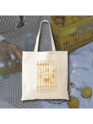 Ninastore Gelin Tote Çantası: Onun Bal Tasarımını Buldum - Pamuklu Kanvas