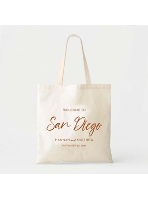 Ninastore San Diego Düğün Çantası: Kişiselleştirilmiş Pamuklu Veya Kanvas Çantalar