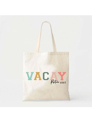Ninastore Tatil Tote Çantası: Özel Pamuklu Kanvas - Nedimeler Veya Plaj