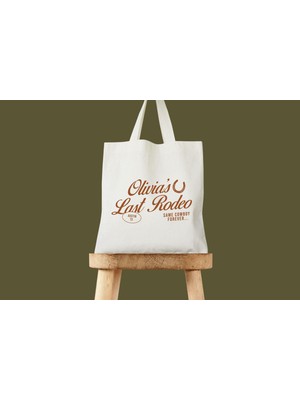 Ninastore Brides Last Rodeo Tote: Rustik Batı Pamuklu Kanvas - Kişiselleştirilmiş Seçenek