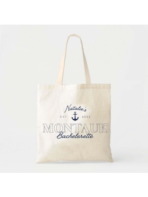 Ninastore Coastal Tote Çanta - Pamuklu Kanvas, Kişiselleştirilmiş, Iki Boyut