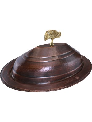 Cuvesta Modern Şef Tipi El Yapımı Bakır Sunumluk 30CM