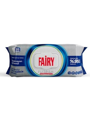 Fairy Yüzey Temizleme Havlusu Platinum 100'LÜ 4 Adet