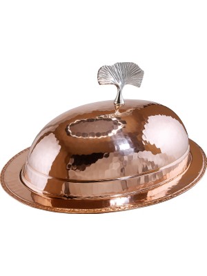 Cuvesta El Yapımı Zarif Bakır Kırmızı Sunumluk 35CM