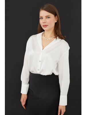 FullaModa Basic Saten Gömlek