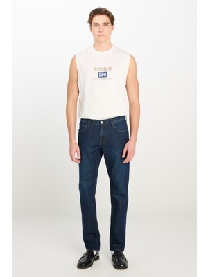 Lee Daren Regular Fit Normal Kesim Normal Bel Koyu Mavi Pamuklu Esnek Jean Pantolon