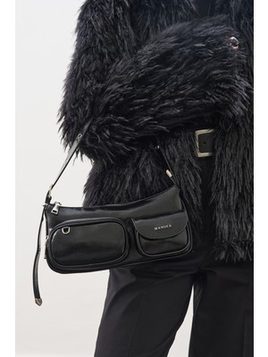 Manuka Camılla Cepli Çanta Siyah