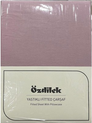 Özdilek Colurist Lastikli Fitted Çift Kişilik Çarşaf Takımı 180 x 200 +30 cm ( 30 cm Yükseklik ) Rose
