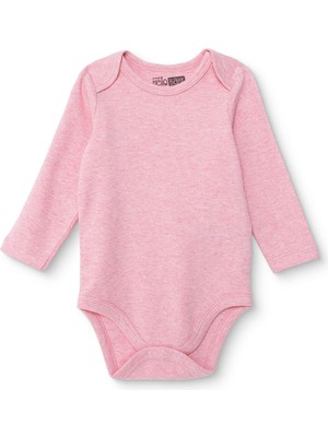 Hellobaby Kız Bebek Uzun Kol Body Interlok Zarf Yaka Uzun Kol