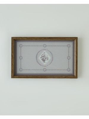 English Home Vesta Dekoratif Tepsi 16x26 cm Bej