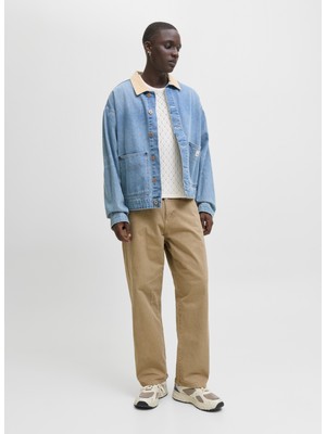 Jack & Jones Normal Bel Baggy Kahve Erkek Denim Pantolon 12270838_JPSTALEX Jjorıgınal 017 St