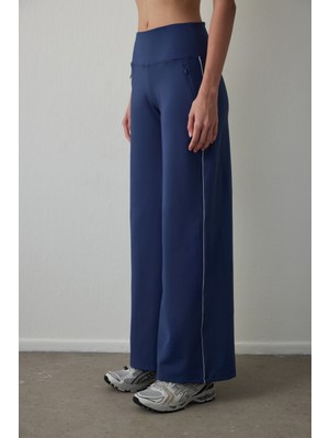 Penti İndigo Termal Etkili Düz Paça Cepli Yüksek Bel Pantolon