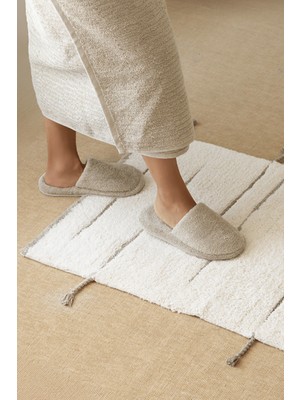 İrya Allesi %100 Pamuk Unisex Havlu Terlik