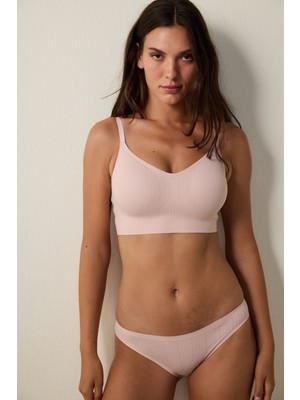 Penti Gül Kurusu Dikişsiz Balensiz Çıkarılabilir Kaplı Pointel Bralet Sütyen