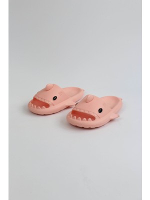 Arda   WG500 Köpekbalığı Pembe Unisex Tam Ortopedik Terlik Shark Slides