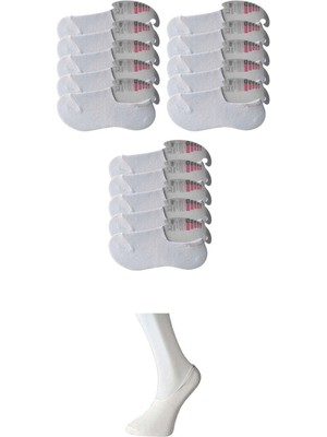 Venüs Shopping Beyaz Kadın Babet Çorap 15 Çift