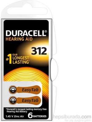 Ynt İthalat 312 Numara 6 Lı Işitme Cihazı Pili