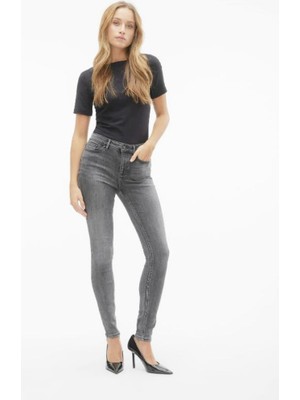 Likralı Super Skınny Fit Kadın Kot Pantolon
