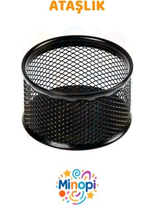 Minopi Plastik Siyah Ataşlık Ofis Büro Düzenleyici Ataçlık