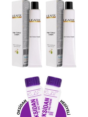 Lilafix Lil'afix 2+2 Saç Boyası ve Oksidanlı Avantajlı Set - 4/65 Şarap Kızılı