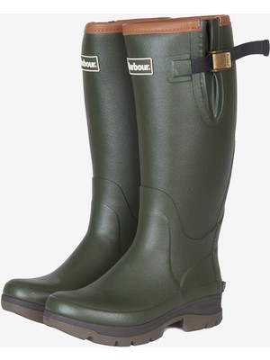 Barbour Kadın Tempest Wellingtons Çizme OL51 Kauçuk Malzeme ile Rahat ve Kaymaz Taban 37 Numara Olive