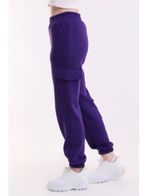 Win Moda Modern Jogger Kadın Eşofman Altı Paça ve Yan Kargo Cepli