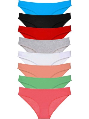 Venüs Shopping 8 Adet Süper Eko Set Likralı Kadın Slip Külot Set 6