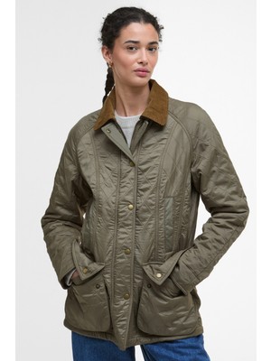 Barbour Beadnell Polar Kapitone Ceket BR11 Military Brown