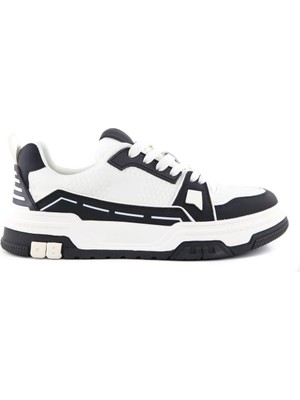 Marcomen Forty Four 22615 Beyaz-Siyah Erkek Sneakers