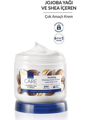 Avon Care Jojoba Yağı ve Shea İçeren Çok Amaçlı Krem 400 ml Nemlendirici Etki Tüm Cilt Tipleri İçin