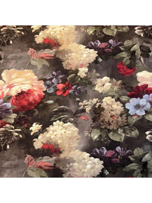 Musa Kanepe Döşemelik Kumaş-Yıkanabilir Kumaş-Çiçek Desenli (Dijital Baskılı) Koltuk Kumaşı