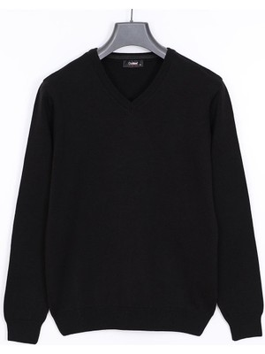 Dio Rise Erkek Şardonsuz Uzun Kol Ince V Yaka Kazak - 180537 - Lacivert Melanj