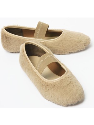 Mubiano Kadın Peluş Babet Lastikli Vizon Furiva