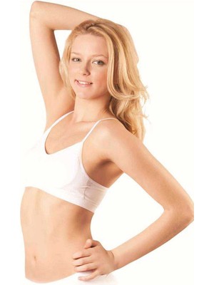 Venüs Shopping Elite Life Kadın Ip Askılı Destekli Büstiyer Beyaz Sütyen 770