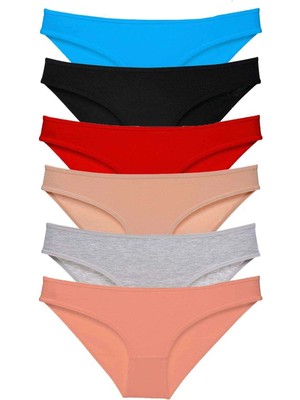 Venüs Shopping 6 Adet Süper Eko Set Likralı Kadın Slip Külot Renk 1