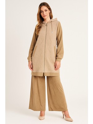 Doque 56095 Kapişonlu Kolları Fitilli Alt Kısmı Kapitoneli Fitilli Takım #10-25#