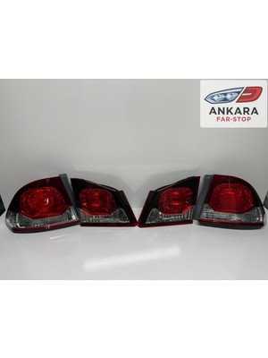 MATSUBA Honda Civic Fd6 2009 - 2012 Stop Lambası Sağ - Sol Iç ve Dış Takım (Toplam 4 Adet Stop)