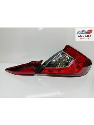 MATSUBA Honda Civic Fc5 2016 - 2021 Stop Lambası Sağ Iç ve Dış Takım (Toplam 2 Adet Stop)