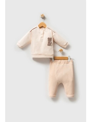 Venüs Shopping Tongs Baby Grizly Bear 2'li Takım 9005 Bej