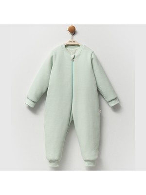 Moi Noi Fermuarlı Bisiklet Yaka Uyku Tulumu Unisex 2,5 Tog Waffle Kendinden Desenli