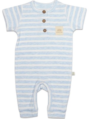 Venüs Shopping Line Colors Yarım Kol Patiksiz Tulum 15126 Mavi