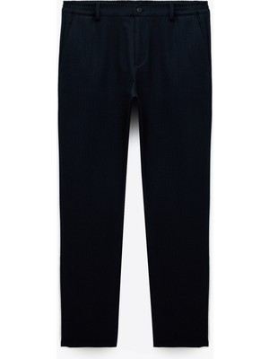 Koton Regular Fit Viskon Karışımlı Cepli Düğmeli Kumaş Pantolon