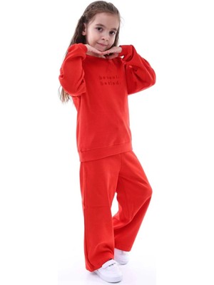 Kyex Kız Çocuk Alt Üst Kaşkorse Pamuklu Eşofman Takımı