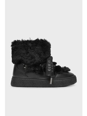 Guess Yumuşak Tüy Detaylı Kalın Tabanlı Bot FLFUEKFUR10 Bayan Bot Flfuek FUR10 Black