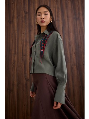 HE-QA Çift Cepli Kısa Gömlek Orman Yeşili