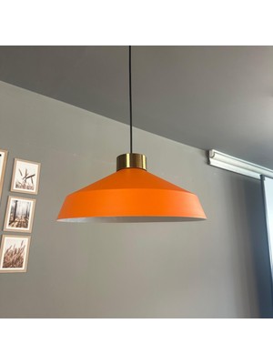 Bamyum Lema Turuncu Tekli Avize Plafonyer Başlık Sarkıt Lamba Restoran Cafe Salon Avizeleri
