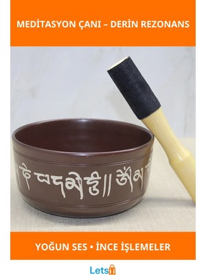 Letsii Yüksek Kaliteli Pirinç Meditasyon Çanı Derin Ses